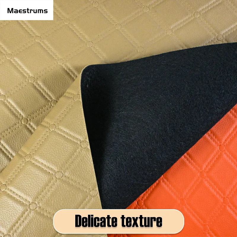 Customized 1.6mm-2mm thickness durable pvc floor leather high quality pvc leather car floor mat roll for car mats