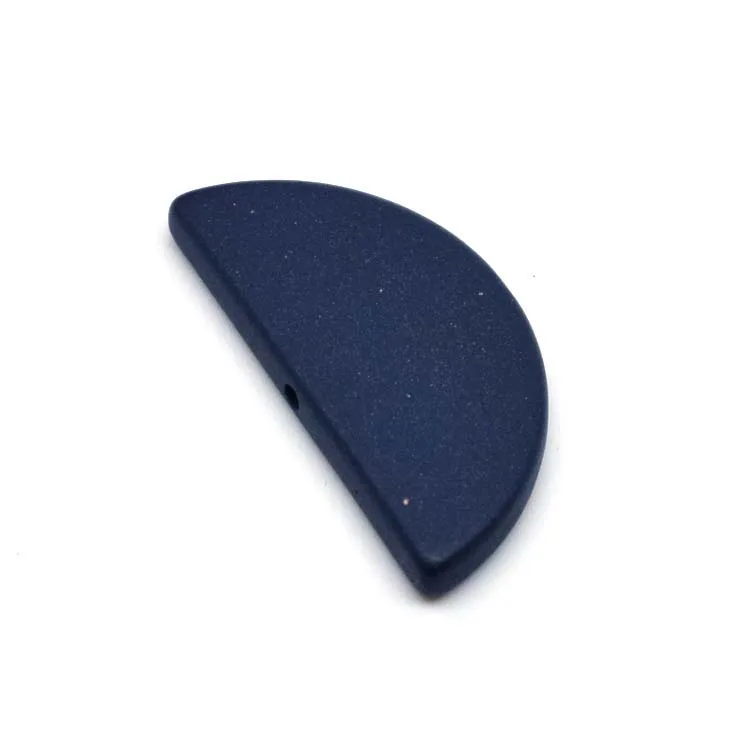 hot sell half circle plastic beads bracelet diy accessory waist beads matt acrylic beads for making jewelry