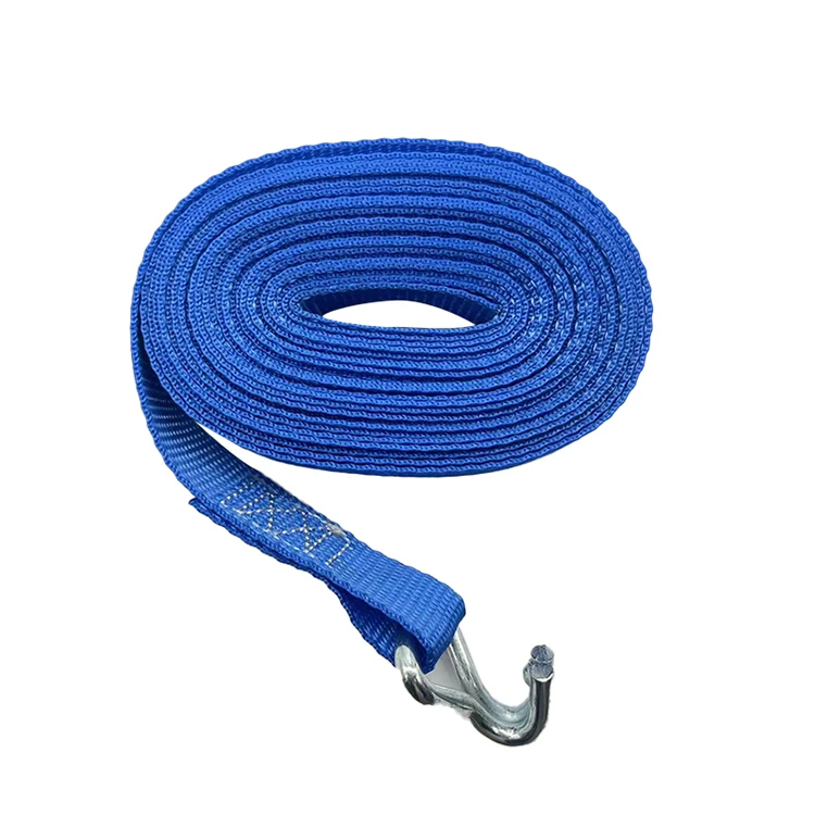 Heavy Duty 25MM 800KG 2M Cargo Lashing Belt 1 inch Motorcycle Ratchet Tie Down Straps With Double J Hook