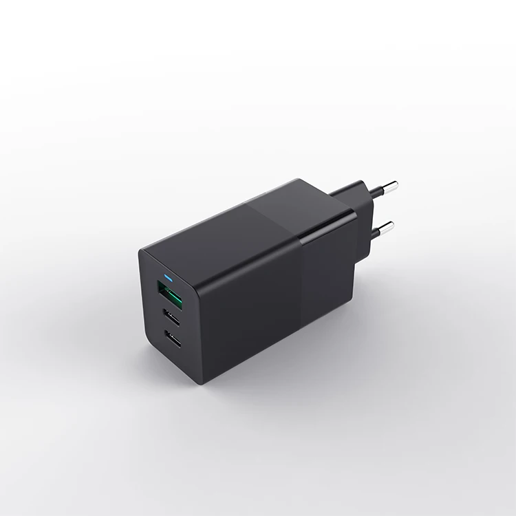 65W GaN Charger 3 Port USB Quick Charge 4.0 3.0 Type C PD Fast Charger
