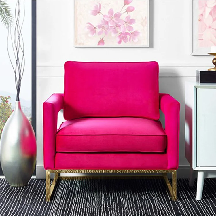 Wholesale of home furniture modern leisure luxury living room furniture single person sofa and chair