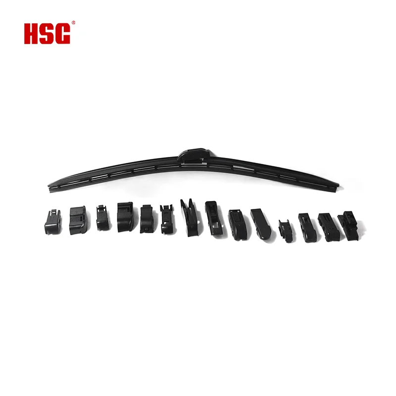 HSG auto  windshield wiper multifunction10+1 U hook Boneless Wiper car wash tool summer auto parts car window cleaner