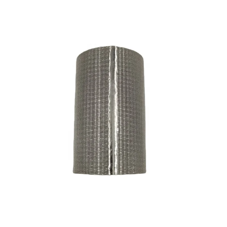 316L stainless steel sinter metal filter cartridge hot gas filtration high temperature liquid sintered mesh filter element