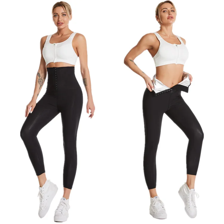 Wholesale Sauna Waist Trainer Leggings Tummy Control Leggins Sexy Hihg Waist Yoga Pants