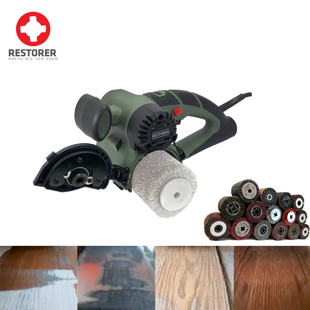 Rust paint sanding burnishing Machine restoration machine drum surface condition Electric Sander Polisher belt sander