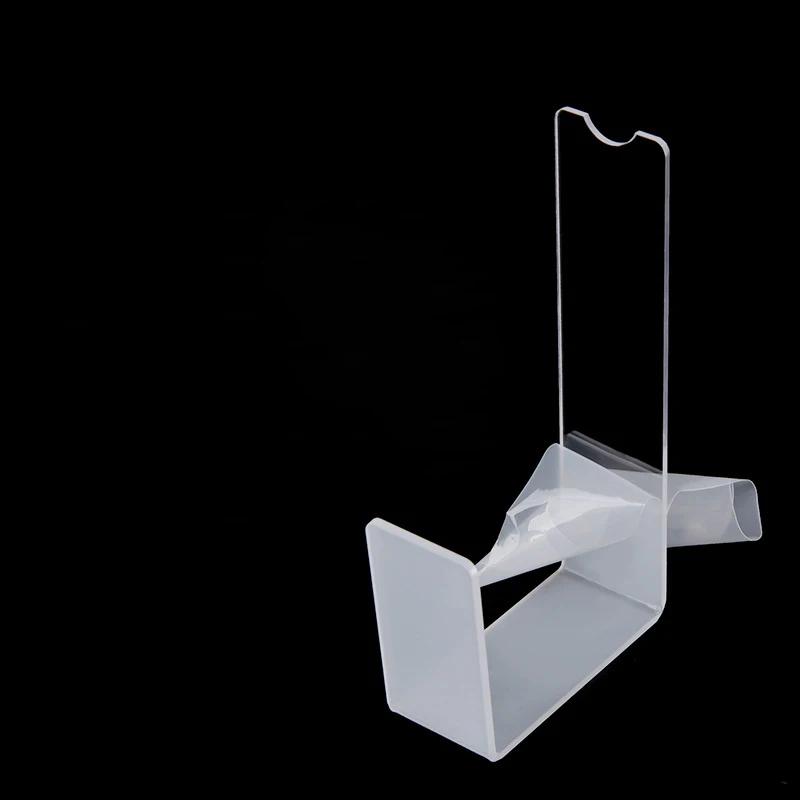 Boutique Shoe Section Display Clear High Heel Acrylic Shoes Display Rack Transparent Accessories Slanted Shoe Display