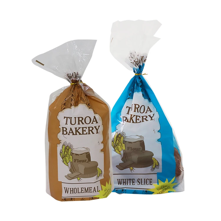 Eco-friendly Hot selling Custom printed side gusset seal plastic nylon packaging bread bag