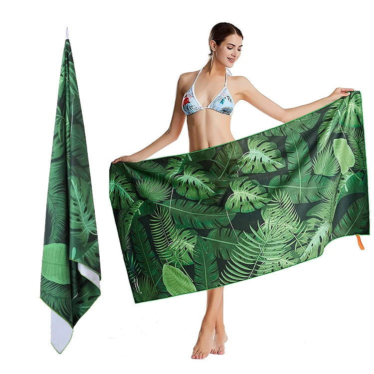 Personalized Design Eco-Friendly Material Sand Free Lightweight Custom Printed Beach Towel