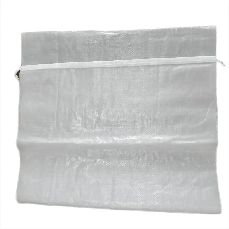 Factory Direct Customizable Transparent Plastic Woven Bags 25kg 50kg Rice Grain Feed Bags