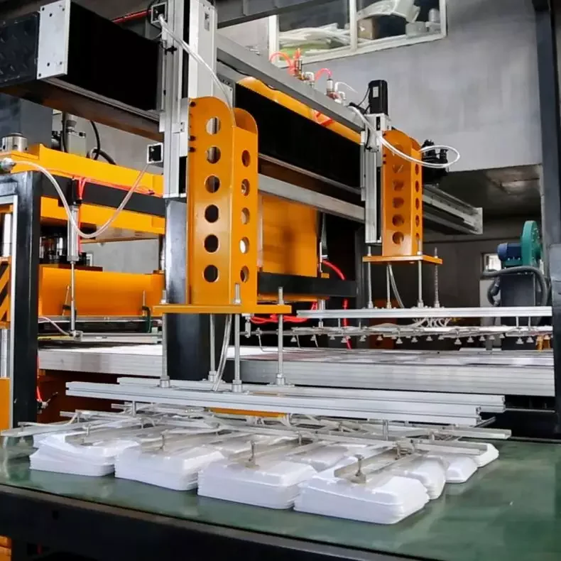 production line of foam dishes polystyrene food tray box making machine ps foam disposable lunch box making machine