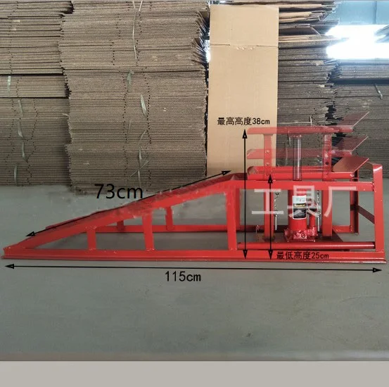 Vehicle maintenance barrier free wear-resistant ramp anti-skid lifting slope