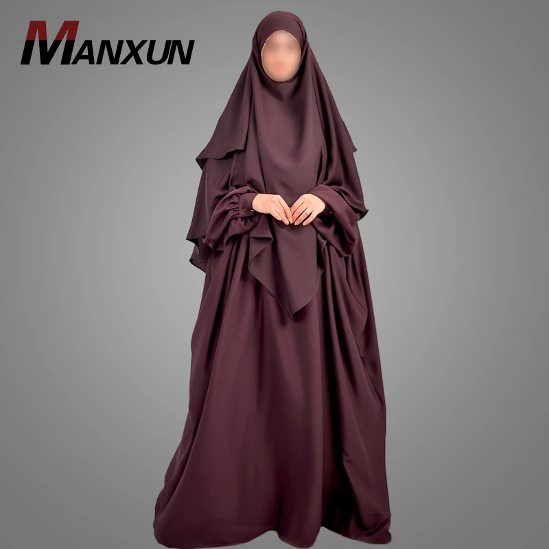 Modern Elegant Muslim Women Abaya Loose Fitting Plus Size Dress Dubai Arabic Style Jilbaya Women Burgundy Kaftan Islamic Clothes