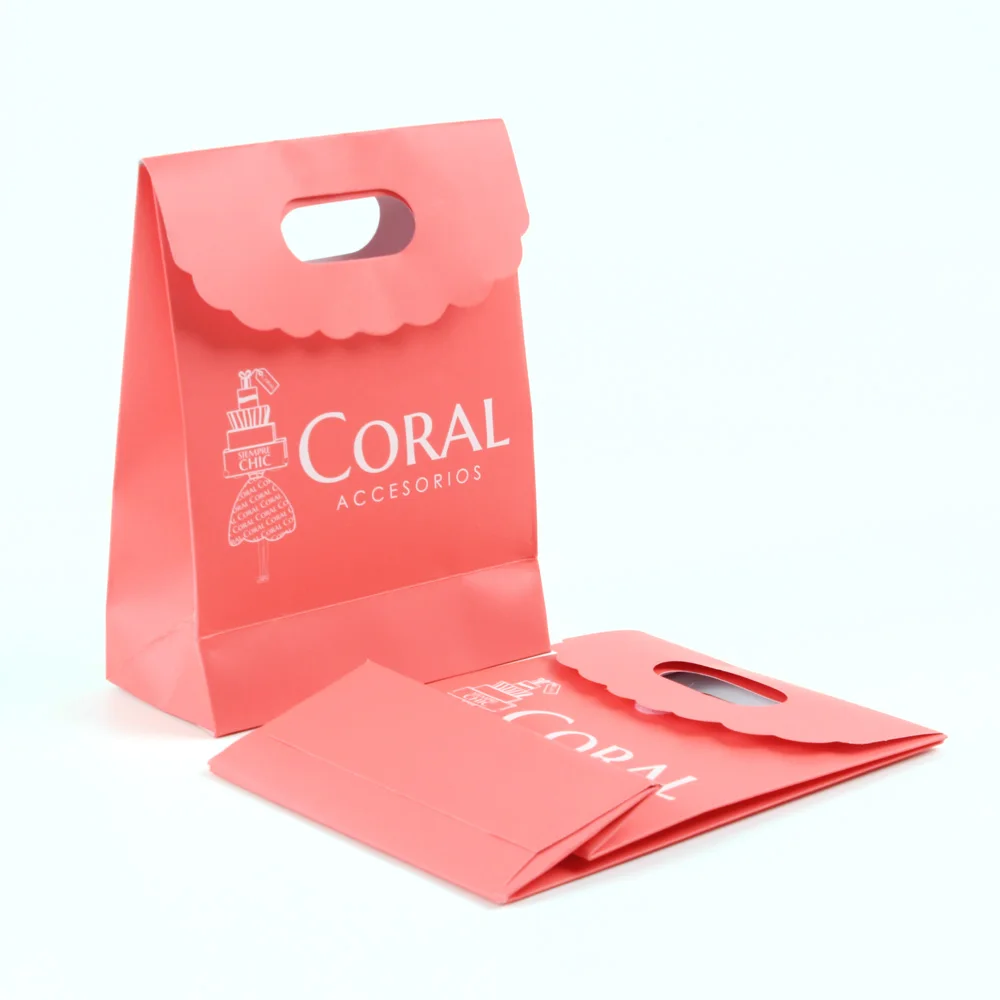 Yilucai Custom Pink Retail Shop Promotional Wedding Birthday Colored Gift Bag Kids Party