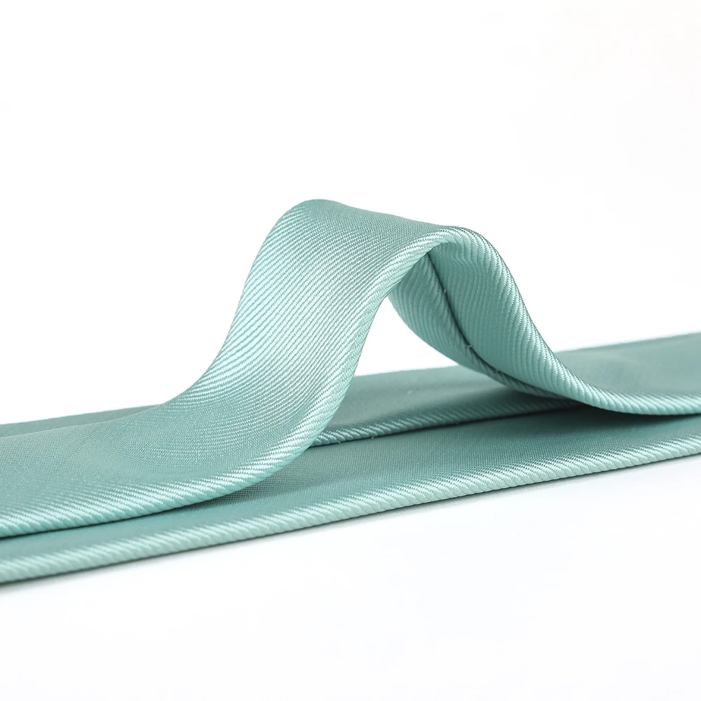 China Necktie Manufacturer Formal Styles Cheap Polyester Microfiber Neck Tie Pure Handmade Solid Color Men Turquoise Tie