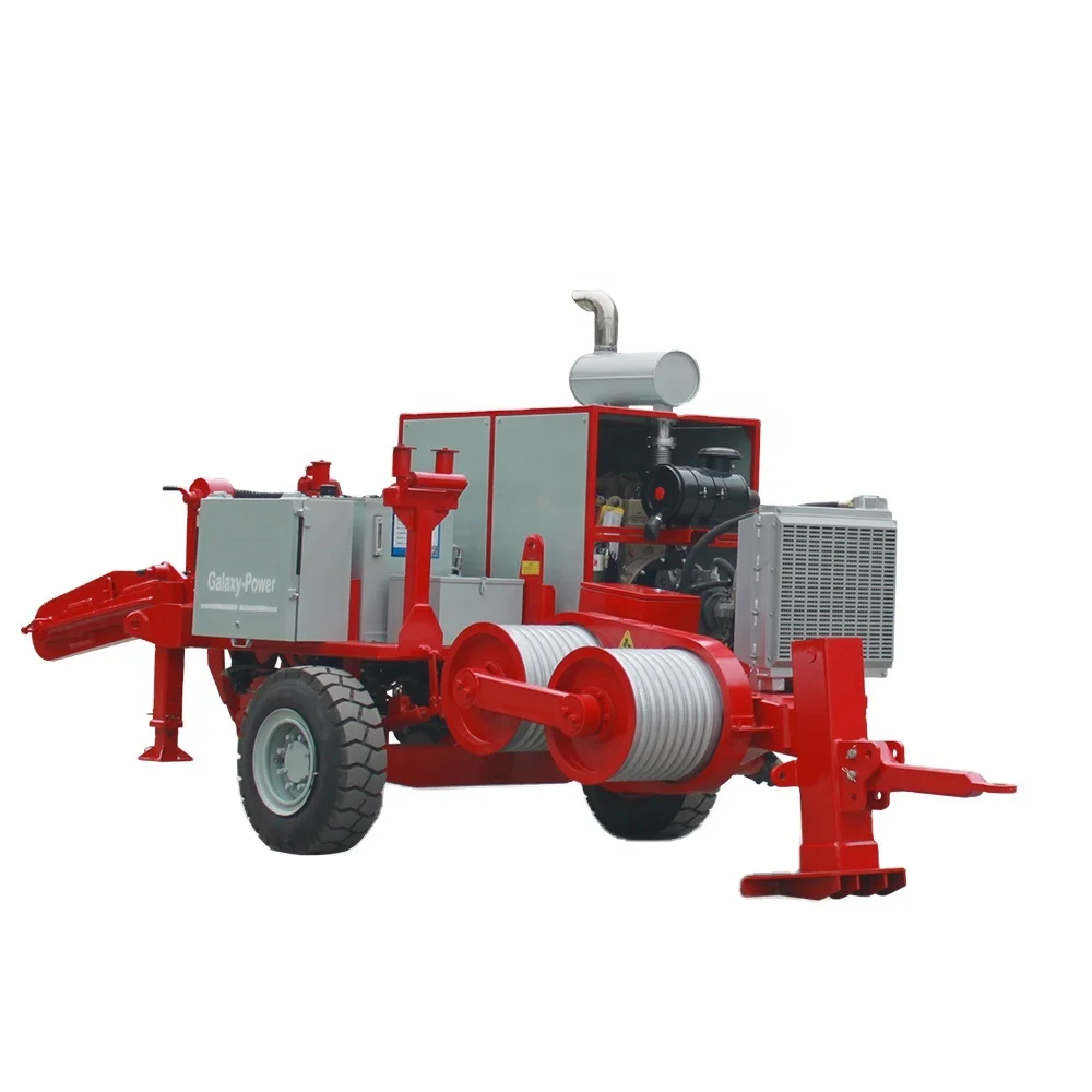 Overhead Transmission Line Cable Stringing Equipment 90KN Hydraulic Puller