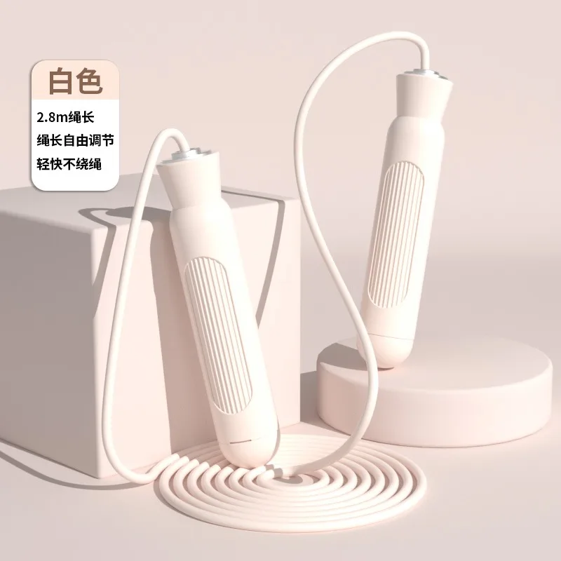 solid color adjustable cord length silicone jump rope bearing pvc speed jump rope for men