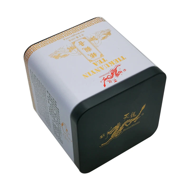 Manufacture Candy Jar Tea Tin Metal Can Custom Color Chocolate Square Metal Box
