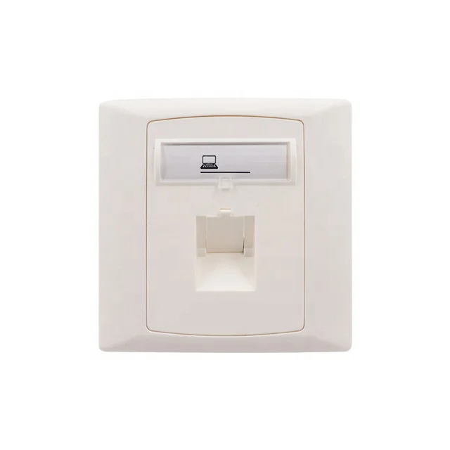 Лицевая пластина Keystone Jack cat5e cat6 лицевая пластина rj45 rj11 кабельная переключатель настенная пластина 86 Сетевая розетка