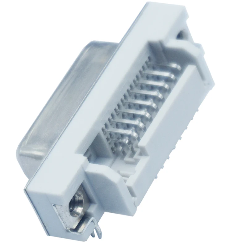 Male 24Pin Dip 90 Degree Plug Type Right Angle Computer DVI Connector