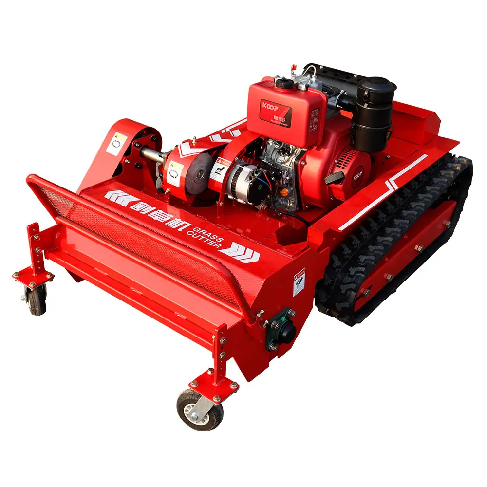 New Multifunctional Diesel Engine Automatic Slop Lawn Mower All-Terrain Robot Cutter for Agriculture