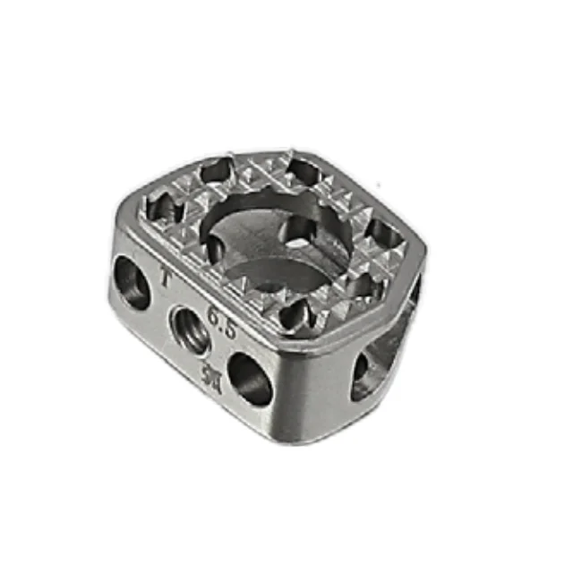 Titanium Artificial Organs Implant Materials Wedge-Shaped Cervical Interbody Fusion Cage Apply to Degenerated Endplate