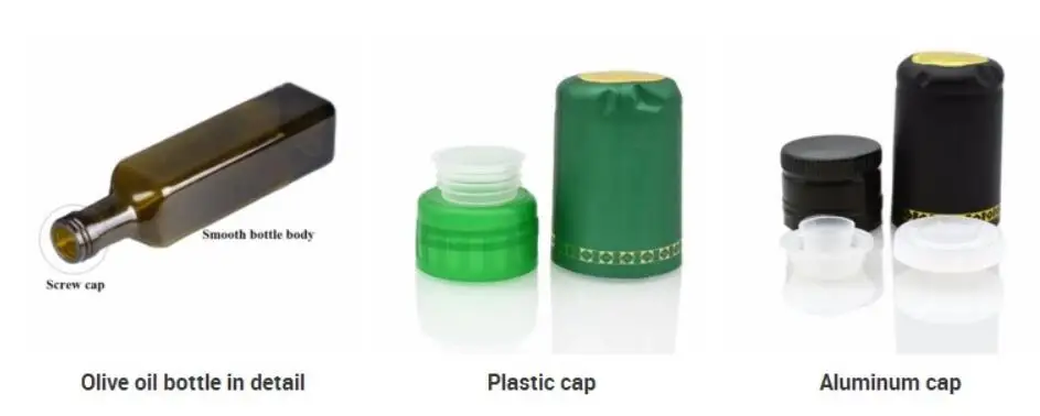 250ml 500ml 750ml Dorica Flint Glass Olive Oil Bottle Pour Spout Kitchen Glass Containers For Oil