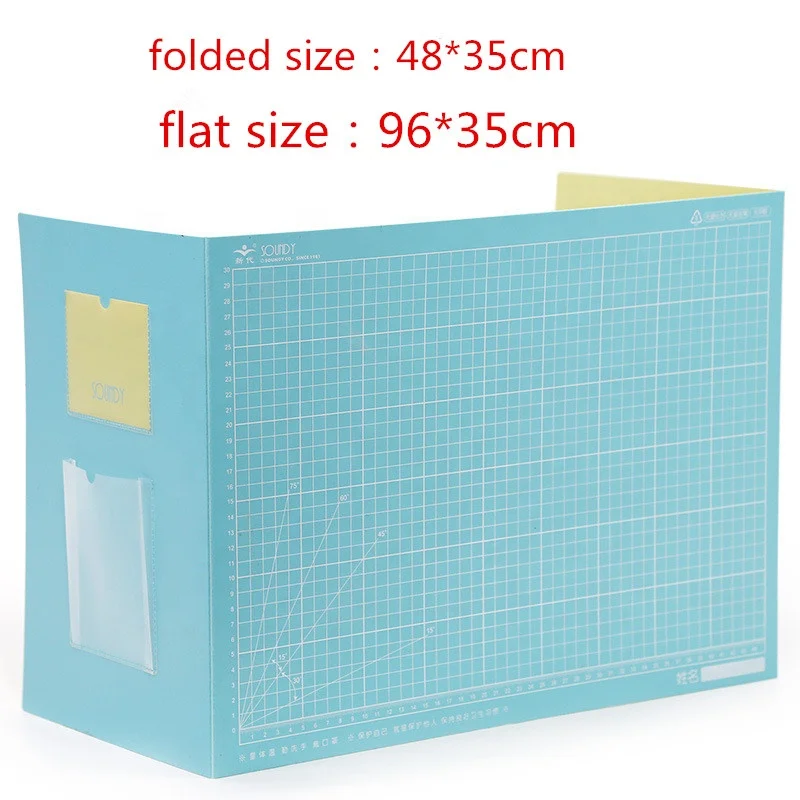custom wholesale student classroom office single protective 3 panels plastic partition