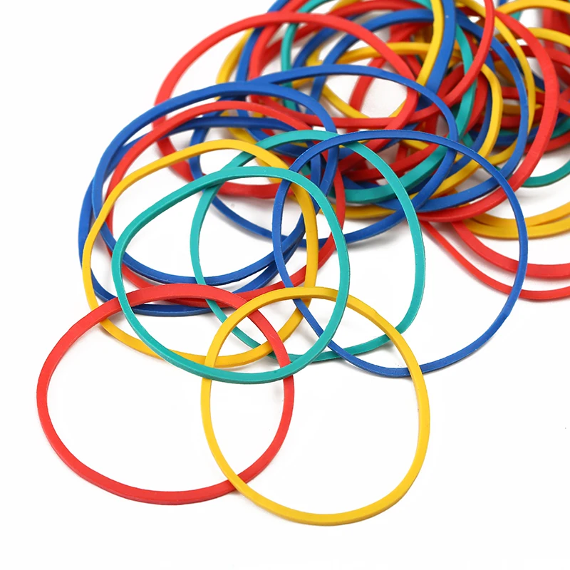 2022 different types Size Colorful Customized Natural Rubber Band for School Home and Office Use Stationery Supplies