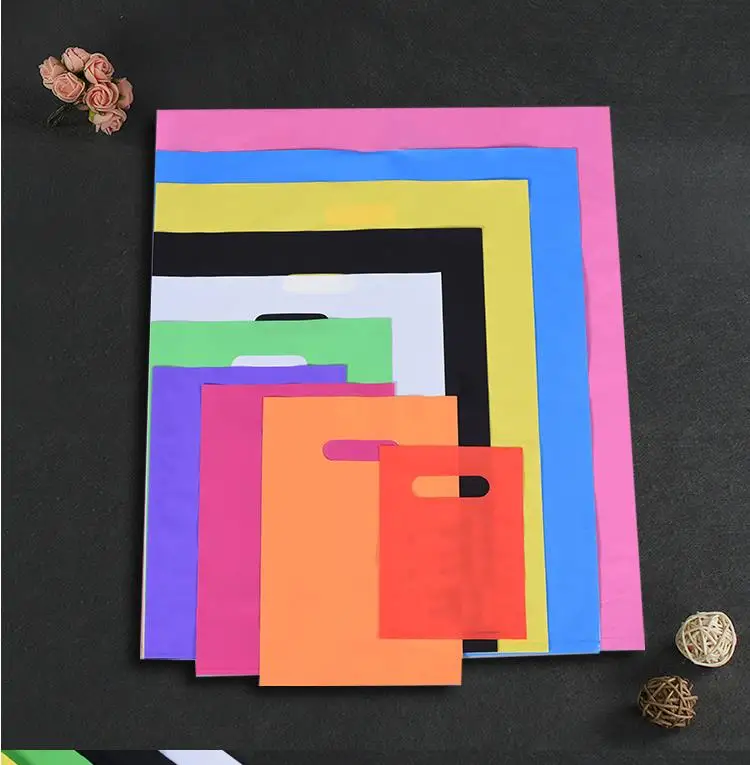 16x18 inch 100 Pk Die Cut Merchandise Retail Packaging Plastic Shopping Bags