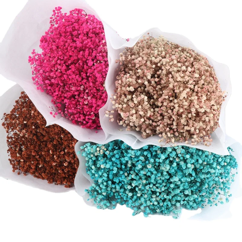 UKIQUEEN Wholesale Home Decor flower Dried Preserved Flowers Gypsophila paniculata Natural Baby Breath For Wedding Decoration