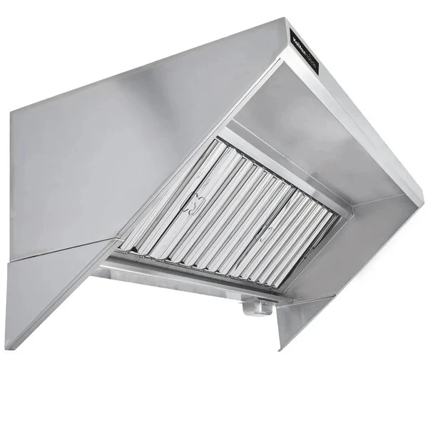 New Space Saving Flat Pack design stainless steel Commercial Kitchen Hood