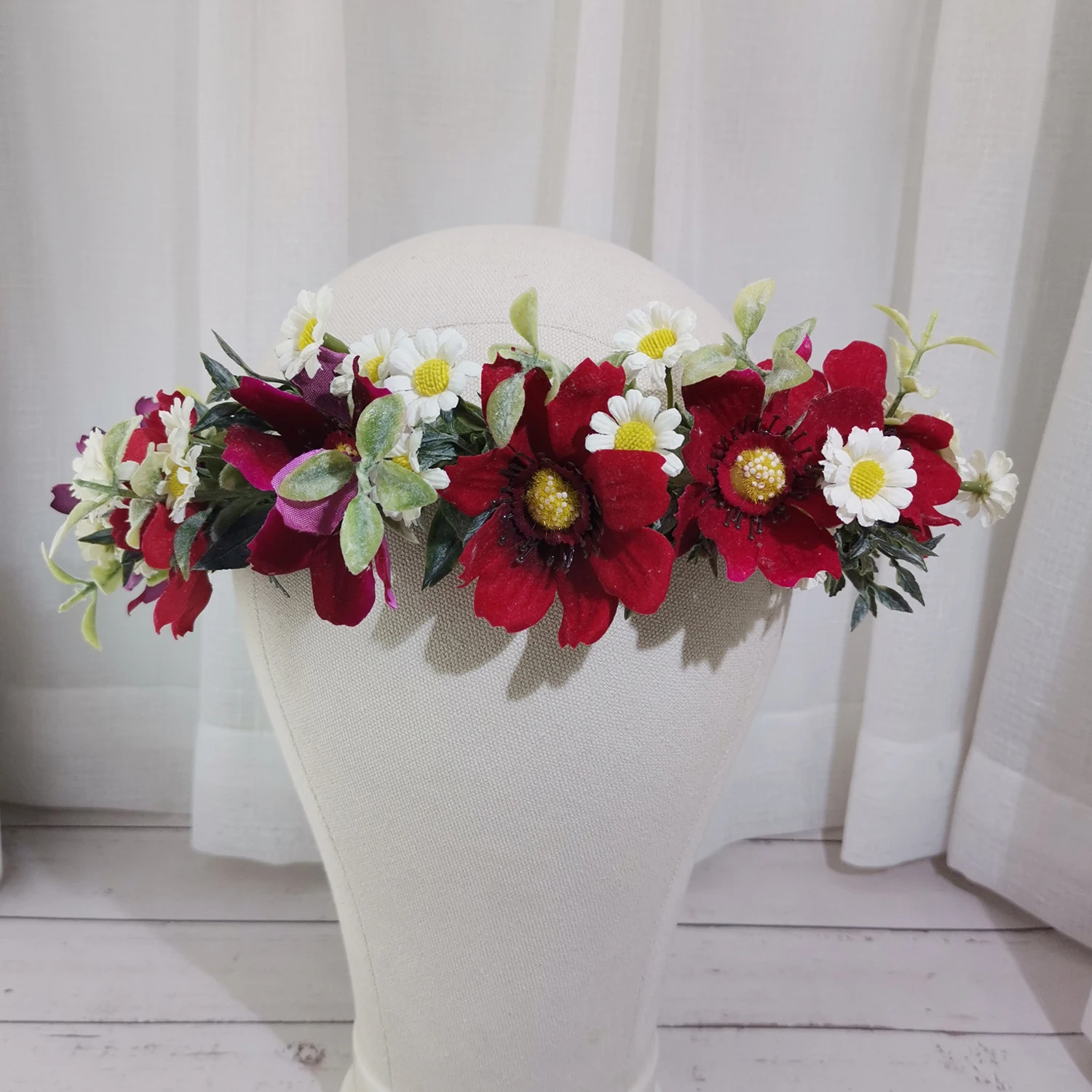 Wedding Tiaras And Crown Bridal Tiara Women Flower Headband Hair Accessories Flower Crown Bridal Headdress Bridal Crown Wedding