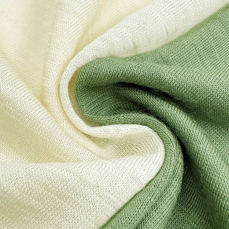 Knitted plain 100% Merino wool fabric can be machine washed into T-shirt bottom suspender fabric