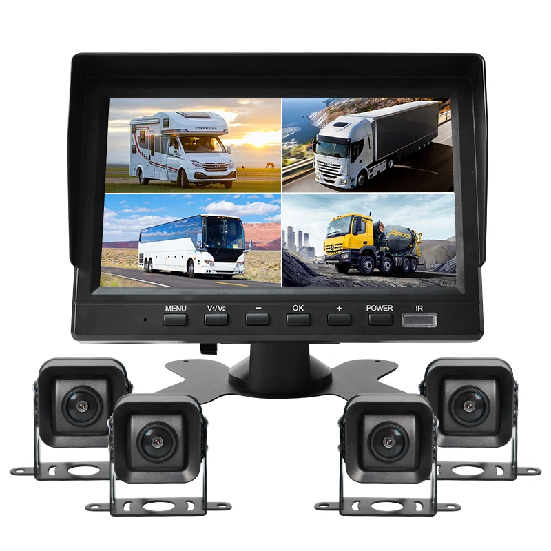 New 4 channel automotive vehicle camera system hd car backup camera 4k monitoring 360 surround view parking kit system