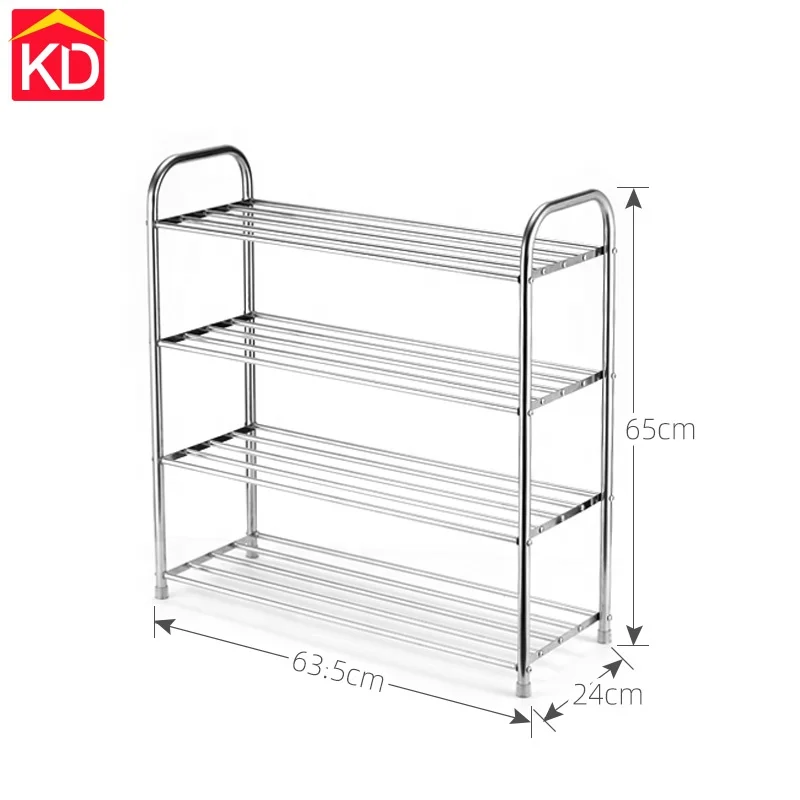 Household economical door foldable multi-layer storage rack bedroom room space shoe rack