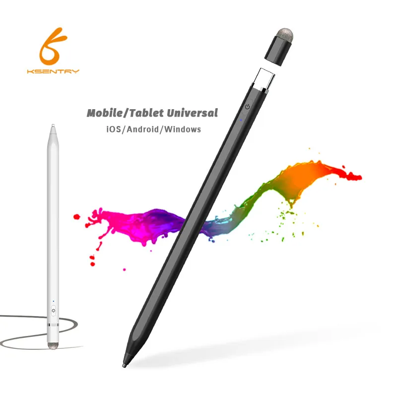 Универсальный магнитный стилус с аккумулятором для планшета Android Ios для Ipad Apple Pencil 1 2, стилус с рисунком для Samsung