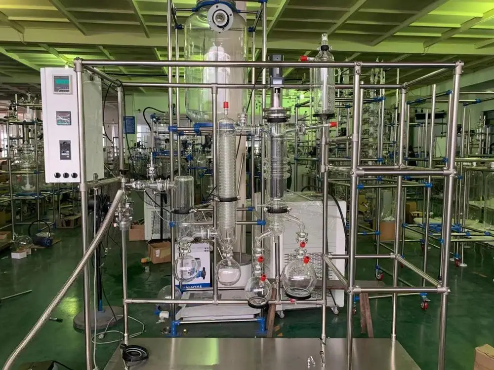 SPD-80 turnkey molecular fractional distillation machine industrial short path distillation