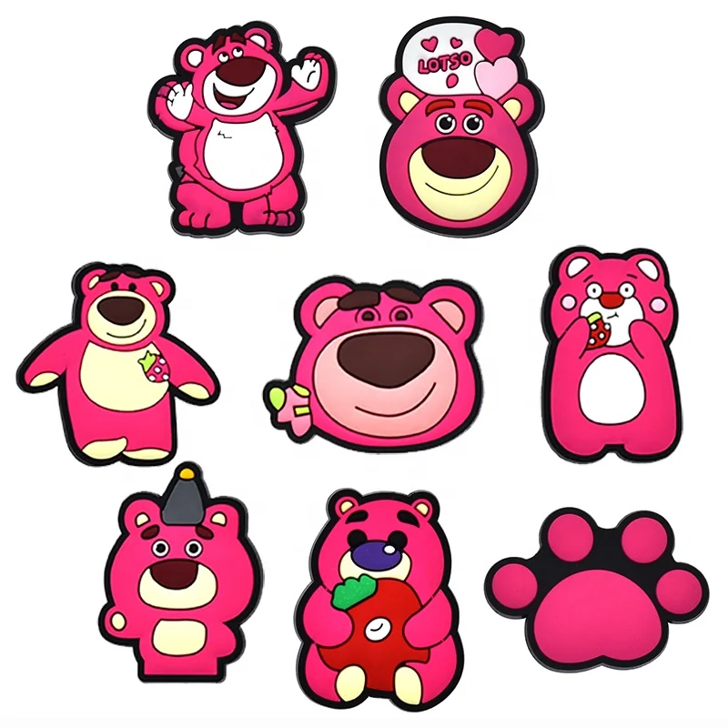 Papacharms croc cute cartoon anime  charms new clip croc shoe charms for clog