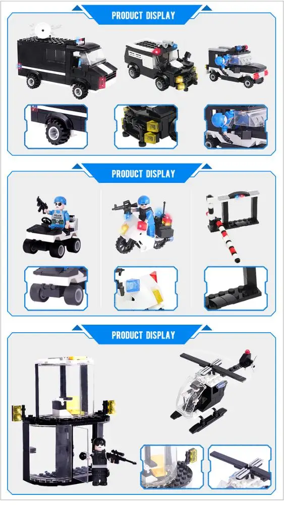 Игрушки «сделай сам», Пластиковые Игрушки для раннего развития swat, набор строительных блоков