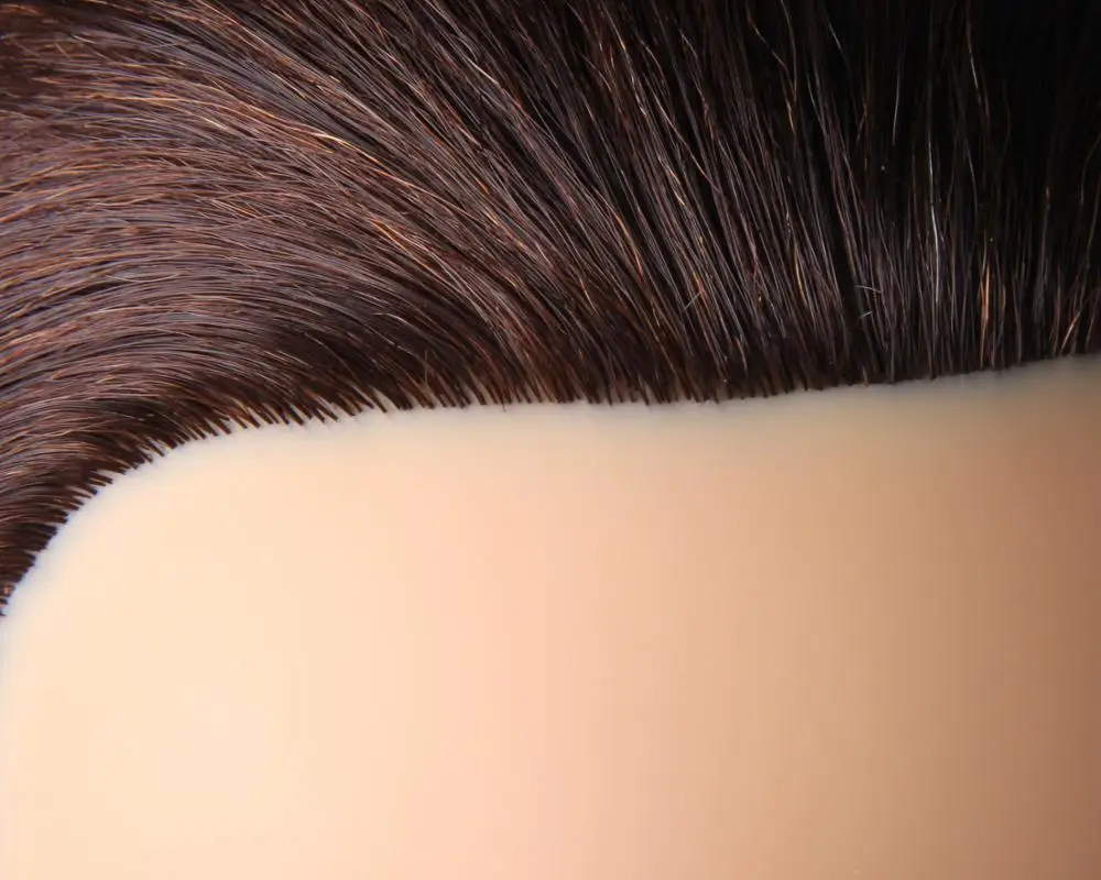 100% Real Natural Hair Training Mannequin Head Professional Hairstyle Practice Wig Head Women Brown