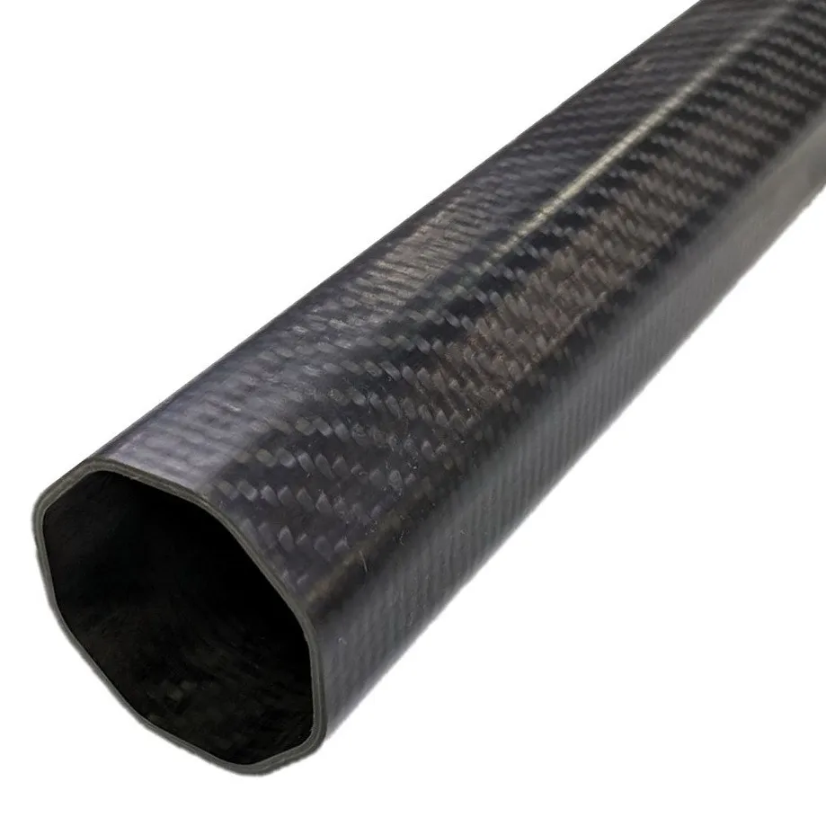 Carbon fiber bent rectangular square octagonal tubes