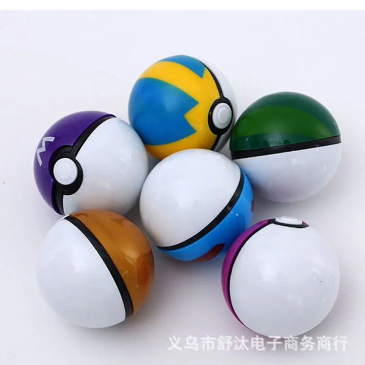 12Pcs/Set PokeBall Action Figures Pikach Model Toy Pocket Monster Pet Elf Collect Dolls Boxed Game Kids Gift Christmas