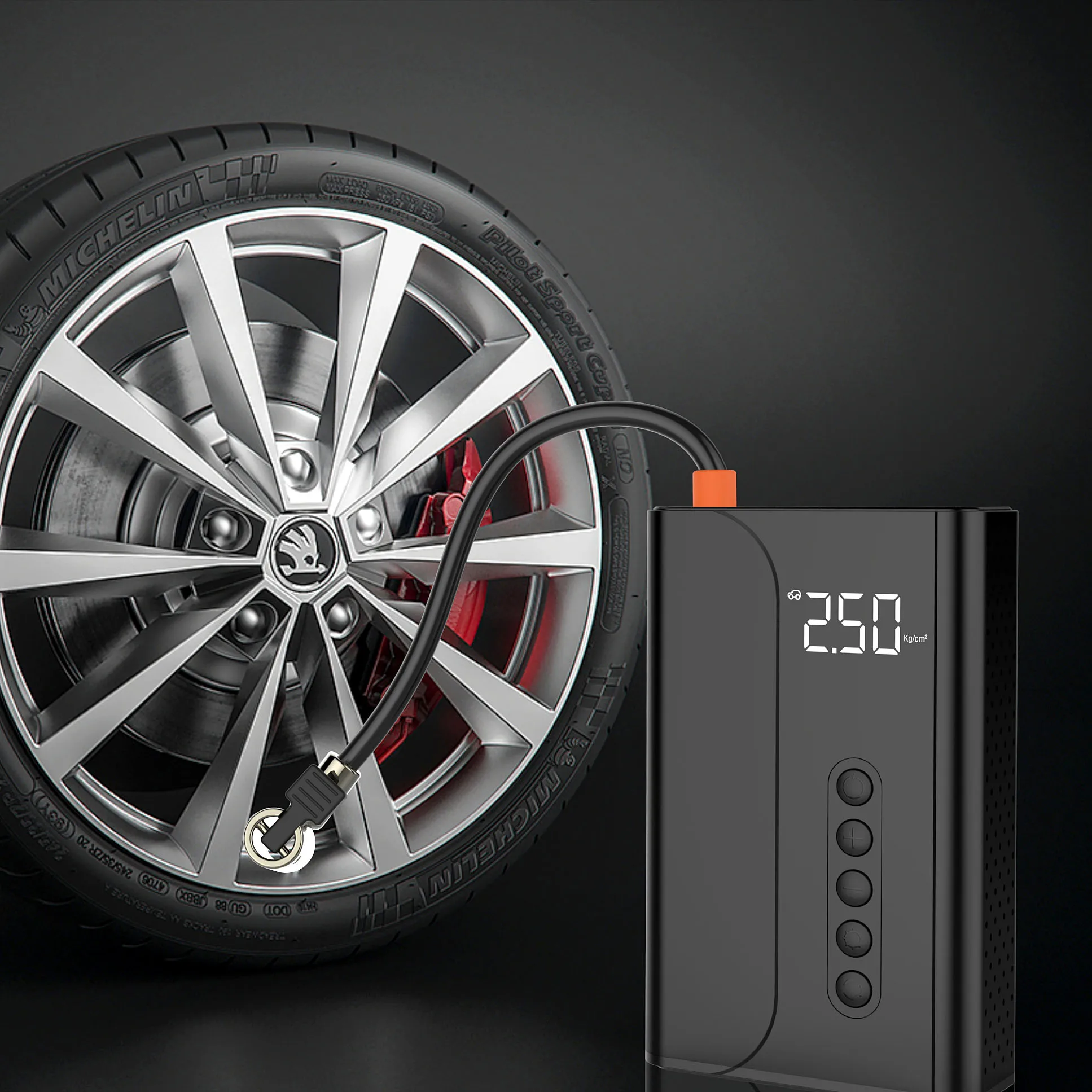 2022 new portable jump starter 2 in 1 with air pump inflator built-in air pump car inflator for car motor bike ball air pump