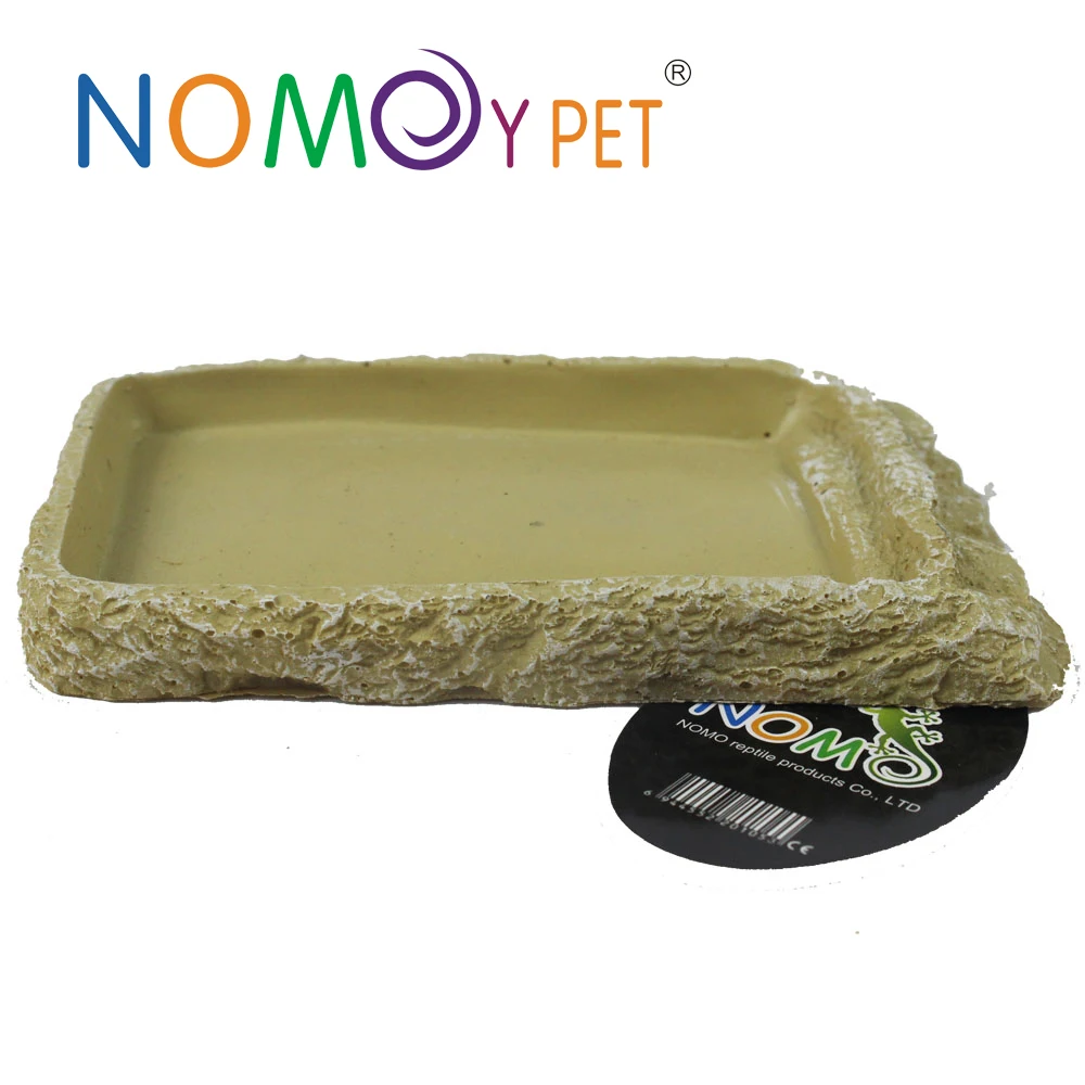 Hot Sale Resin Durable Reptile Food Water Dish Feeder Bowl for Lizard Turtle Gecko
