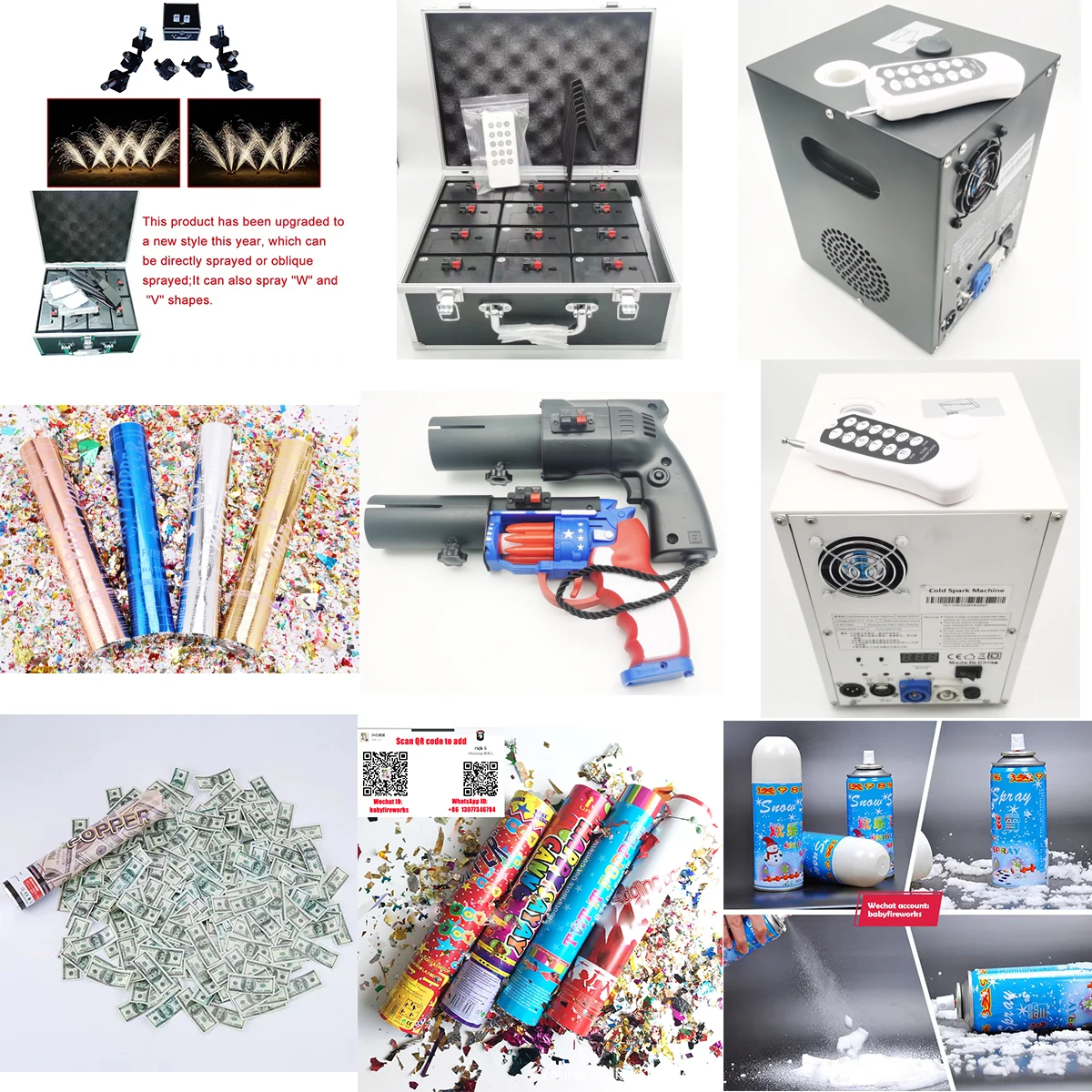 Gat Vuurwerk Shells Artillerie Shell champagne Gun Product with Professional Cold Fireworks Firing Systems for Weeding or Party