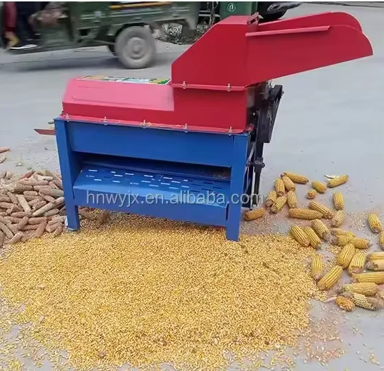 Mini maize thresher machine removing corn cob seed separator corn thresher machine maize threshing