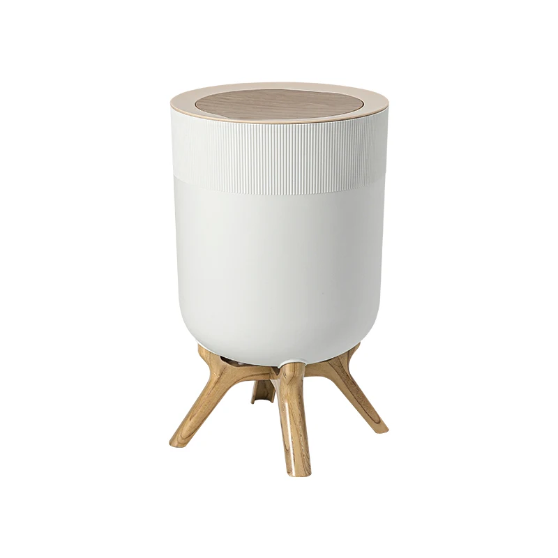 9 L round household kitchen bathroom press type with lid plastic recycle sanitary waste bin industrial