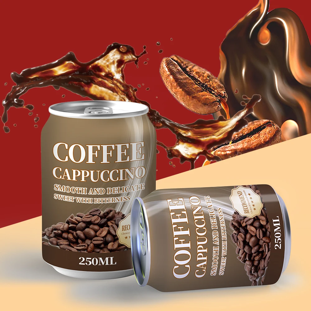 Wholesale Fast Delivery 250ml 330ml Energy Bitter Sweet Coffee Drinks Canned Latte Mocha Flavor Coffee Drink