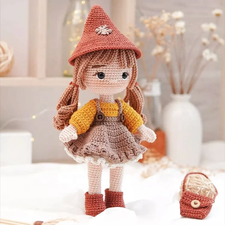 Crochet Handmade Beautiful baby organic gift stuffed toy Amigurumi Doll for Girls Crochet princess Girls gift Amigurumi