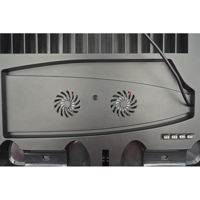 
Vertical Cooling Fans Stand with CD Case For PlayStation 5 Ps5 Game Console With Dual Charger Dock Headphone Holder For PS VR 